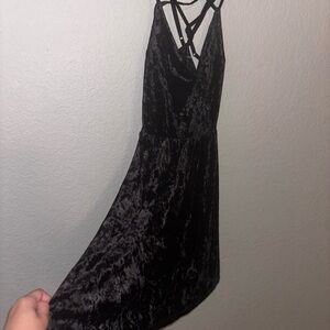 Elegant Black Strappy Dress